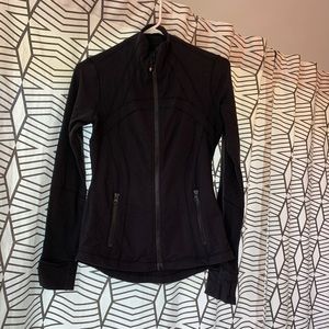 Lululemon athletica black zip up size 6